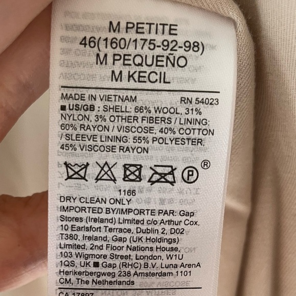 🩷NEW Wool Banana Republic Coat - Picture 8 of 8